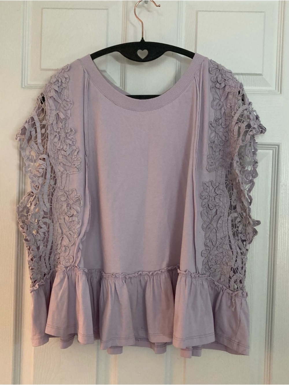 Anthropologie Babydoll Lace Top, size XL